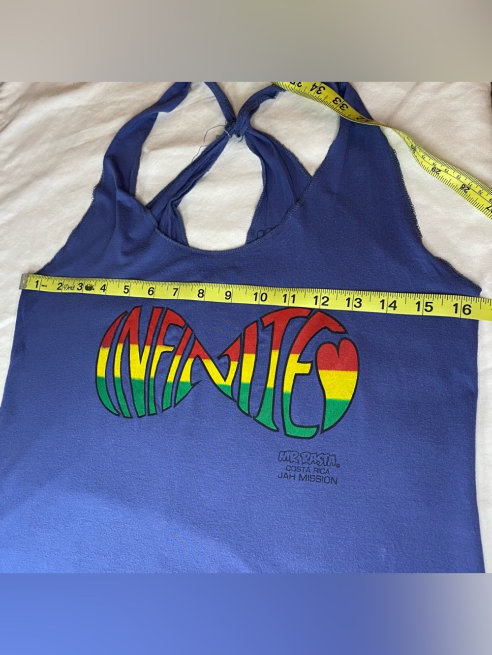 Infinite Love by Mr Rasta Costa Rica- Racer Back Tank Top - Picture 7 of 8